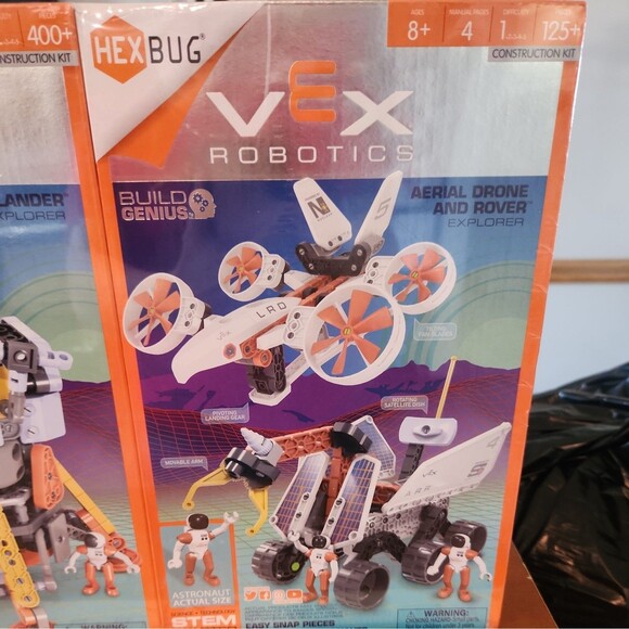 NEW HEXBUG VEX Robotics Construction Kit X3 Mobile Lab/Lunar Lander/Aerial Drone - Picture 4 of 8